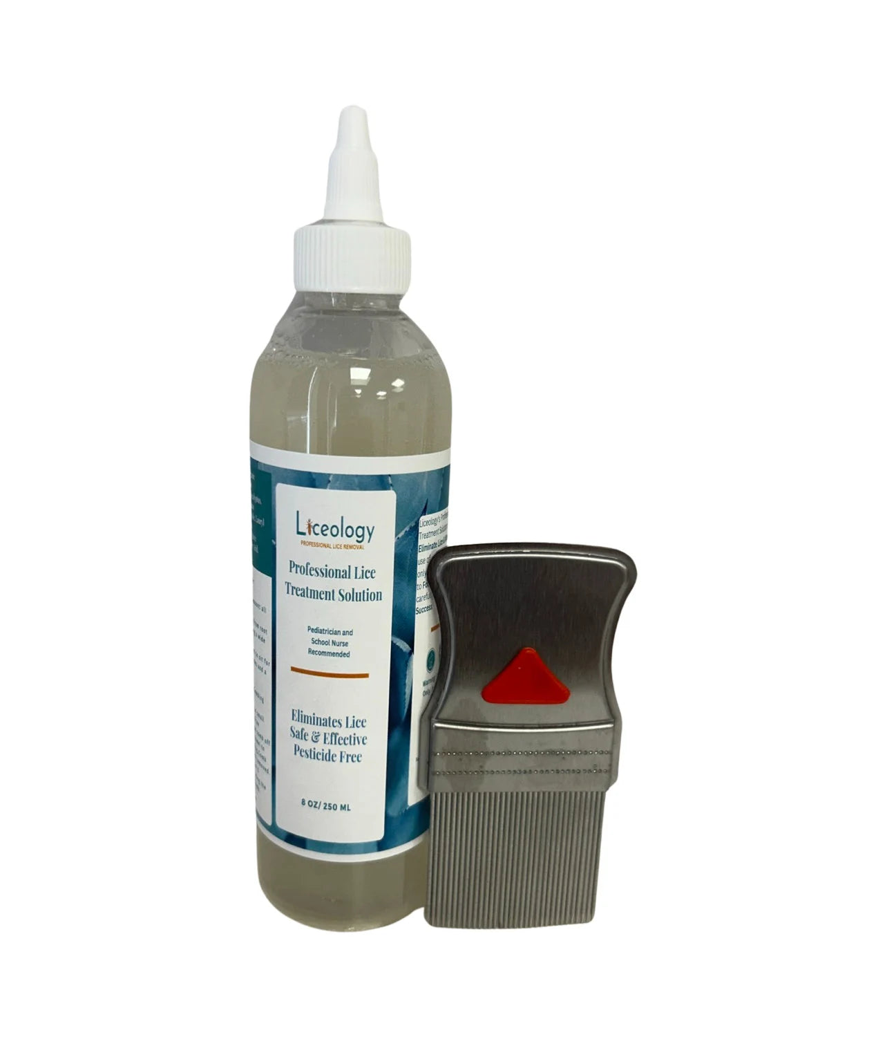 LICEOLOGY'S PROFESSIONAL LICE TREATMENT SOLUTION Plus Nit Jr. Comb (10-15 )TREATMENTS IN 1 BOTTLE