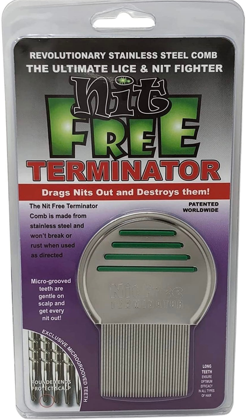 NIT FREE TERMINATOR LICE AND NIT REMOVAL COMB